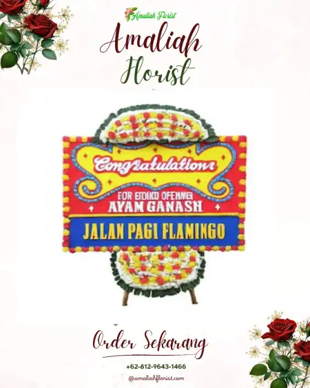 Sewa Papan Bunga Penengahan